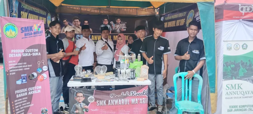 SMK Anwarul Ma’arif Tampilkan Produk Unggulan di Pameran SMK Se-Kabupaten Sumenep